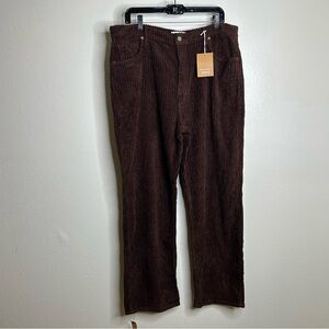 NWT Reformation 100% Organic Cotton Preston Baggy Straight Corduroy Pant 31